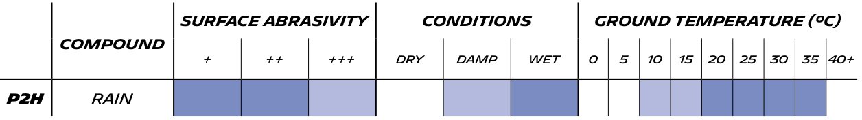 Pilot Sport GT P2H - Technical Specifications
